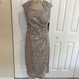 Tahari formal knee length dress 10